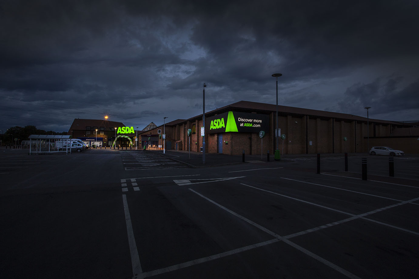 Asda by Night Butterfield Illuminations Butterfield Signs